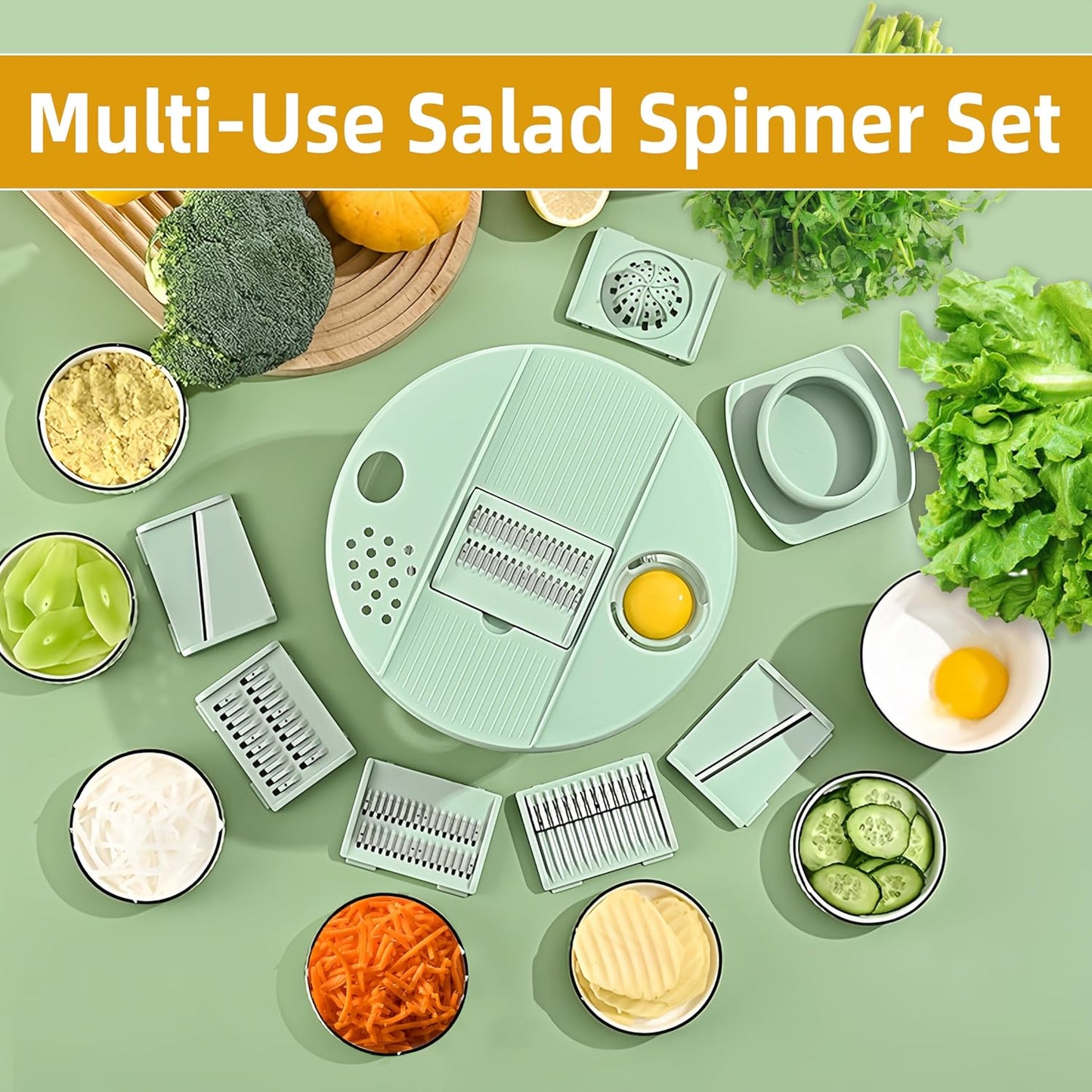 🔥6 In 1 Salad Spinner