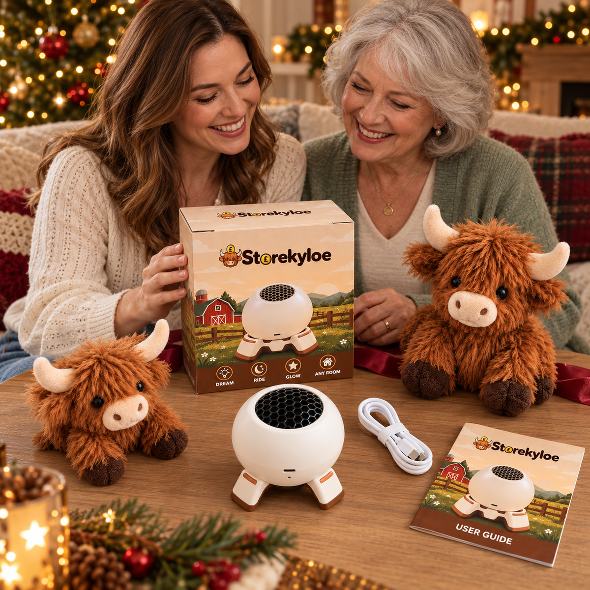 Storekyloe Highland Cow Projector – A Little Countryside Magic for Your Home