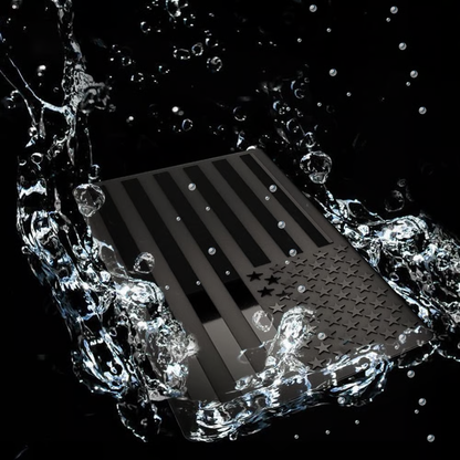 🔥3D All-Black American Flag Emblem Decal