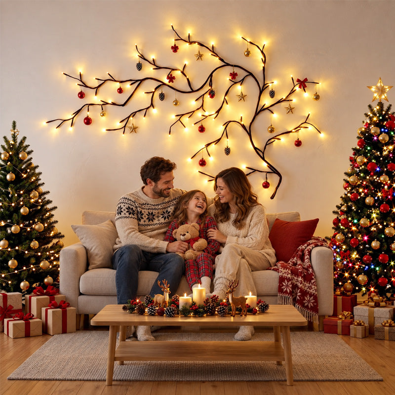 Flexible Lighted Branch Wall Decor