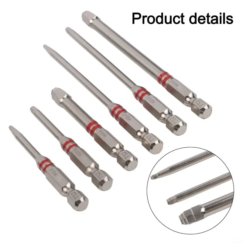🔧 All-in-One Pagoda Hex Screwdriver Bit Set (6PCS)