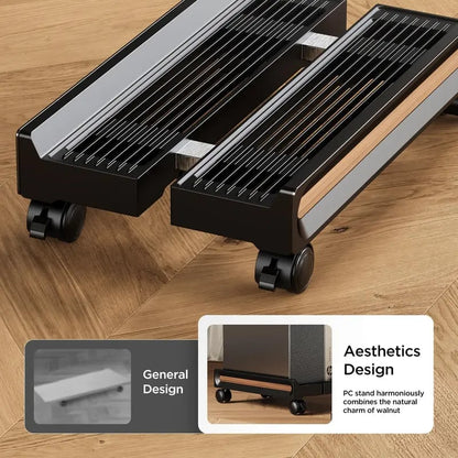 PC Mobile Stand with Wheels Adjustable