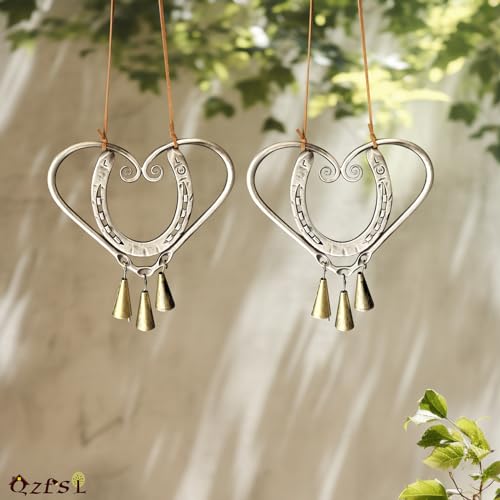 Lucky heart wind chime
