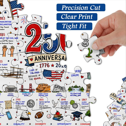 🧩 Patriotic America Jigsaw Puzzle 1000 Pieces 🎁Buy 2 Free Shipping