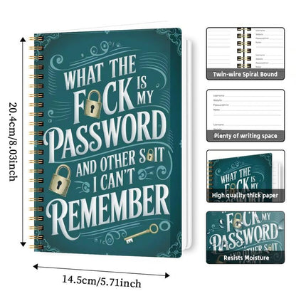 🔥Last Day 49% OFF - 📅 Funny Password Notebook- Spiral Bound