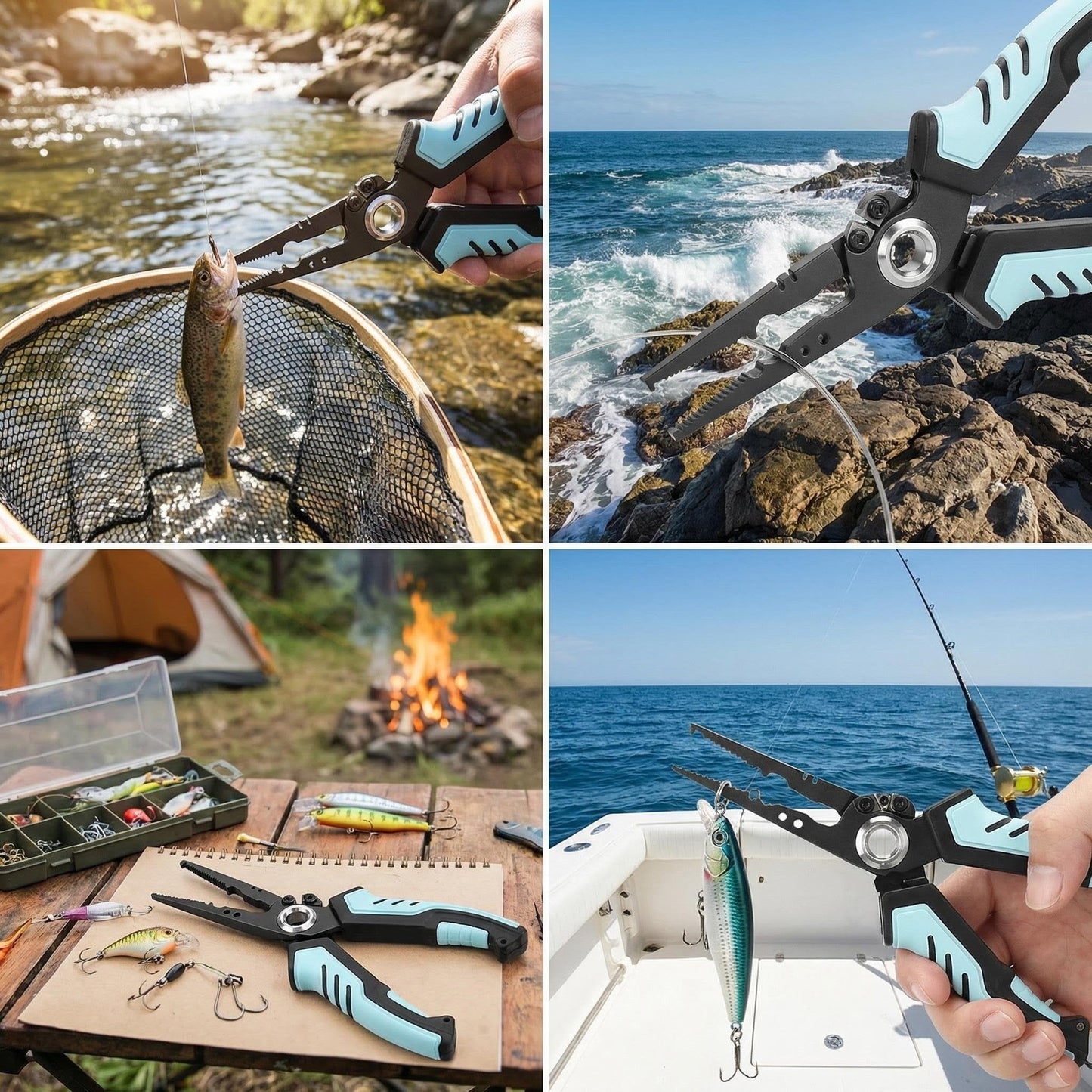 🔥Last Day 49% OFF - Luya pliers stainless steel multifunctional fishing pliers