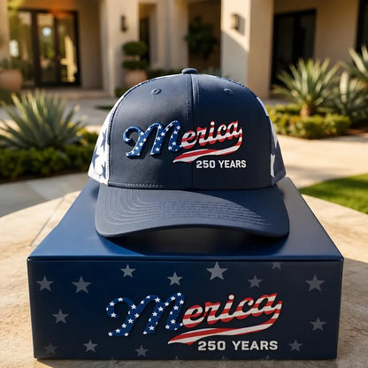 🔥49% OFF-🇺🇸 ’Merica 250 Years Mesh Back Trucker Hat