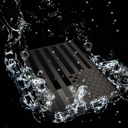 🔥3D All-Black American Flag Emblem Decal