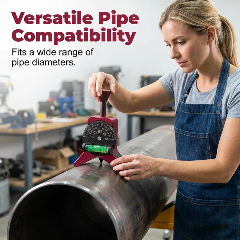 🔧  Magnetic Pipe Centering Tool – Y-Shaped, Hands-Free, Built-in Level 📏