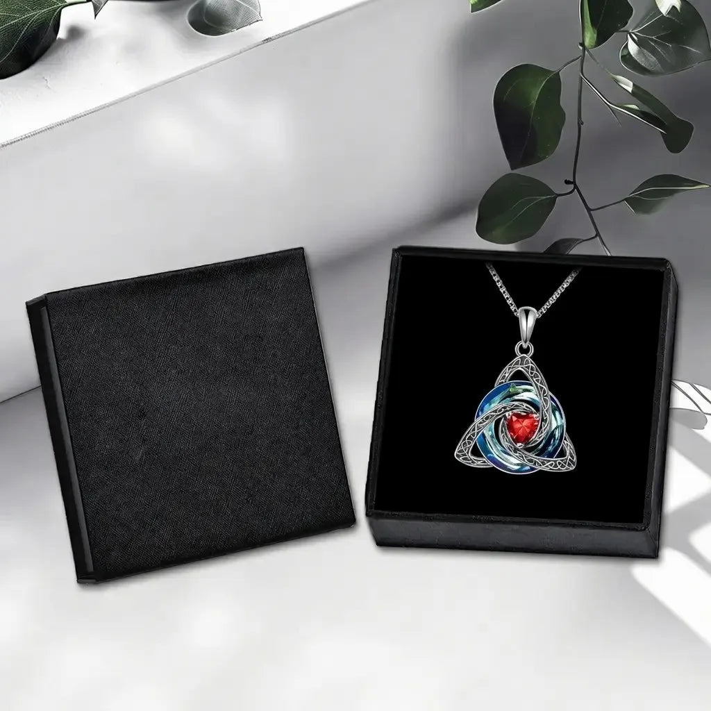 Birthstone Celtic Knot Necklace for Women