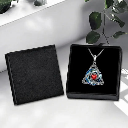 Birthstone Celtic Knot Necklace for Women