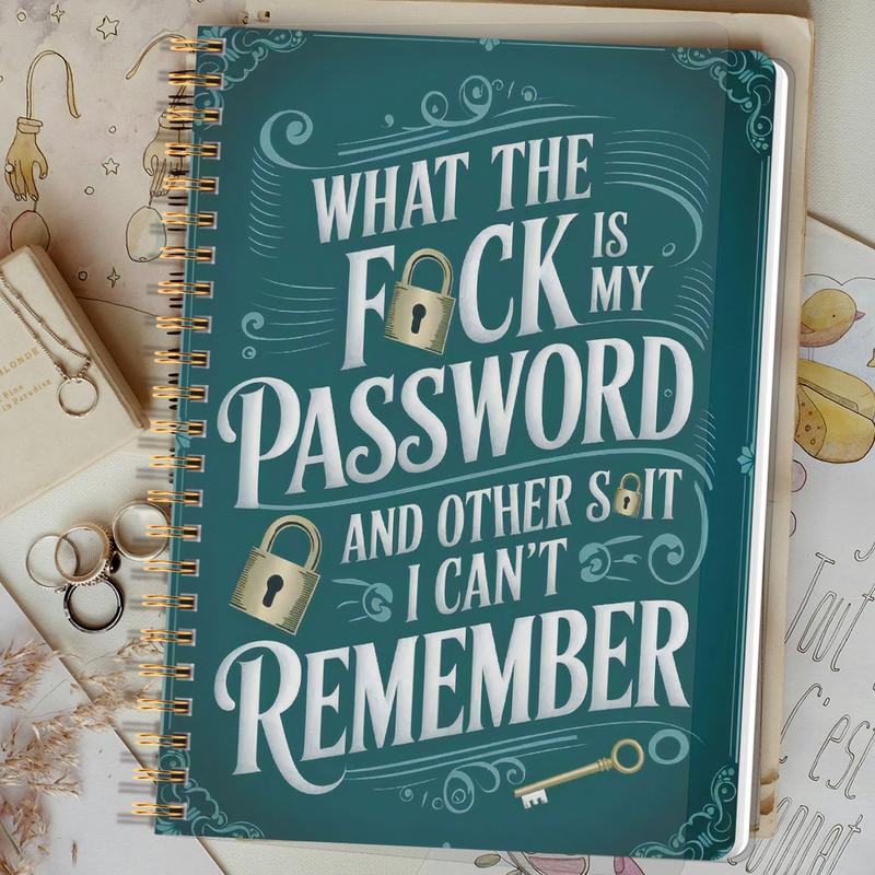 🔥Last Day 49% OFF - 📅 Funny Password Notebook- Spiral Bound