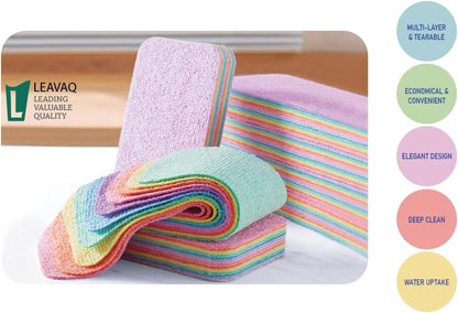 Tearable rainbow lazy cleaning cloth