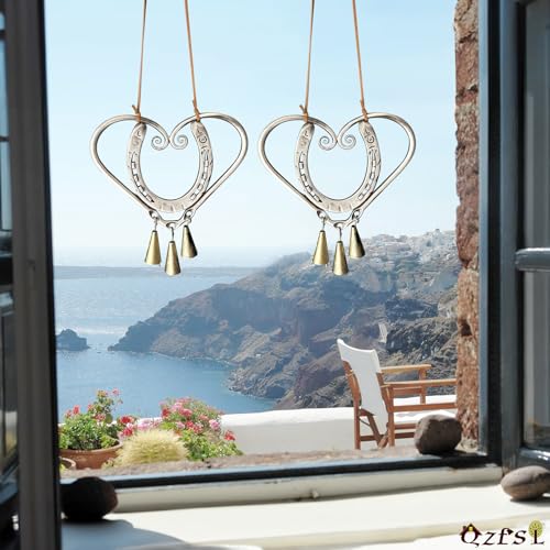 Lucky heart wind chime