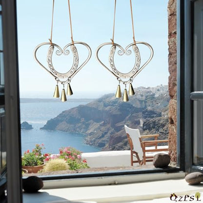 Lucky heart wind chime