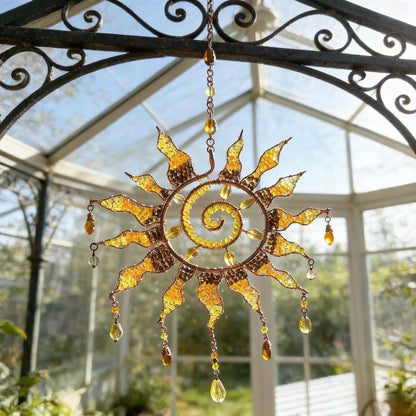 ☀️Sun Spiral Suncatcher – Handcrafted Bohemian Light Catcher