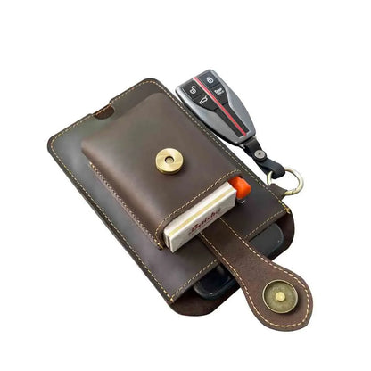 Vintage Cowhide Leather Waist Bag