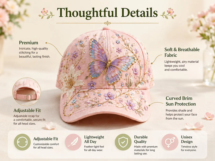 🔥Last Day 49% OFF 🌸🌿 Garden Morning Cap (✨2026 Limited Edition)
