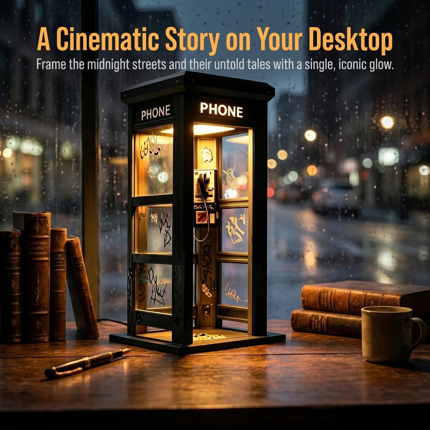 ✨Vintage Phone Booth Ambient Lamp- 🎁Light up Every Cozy Corner💛