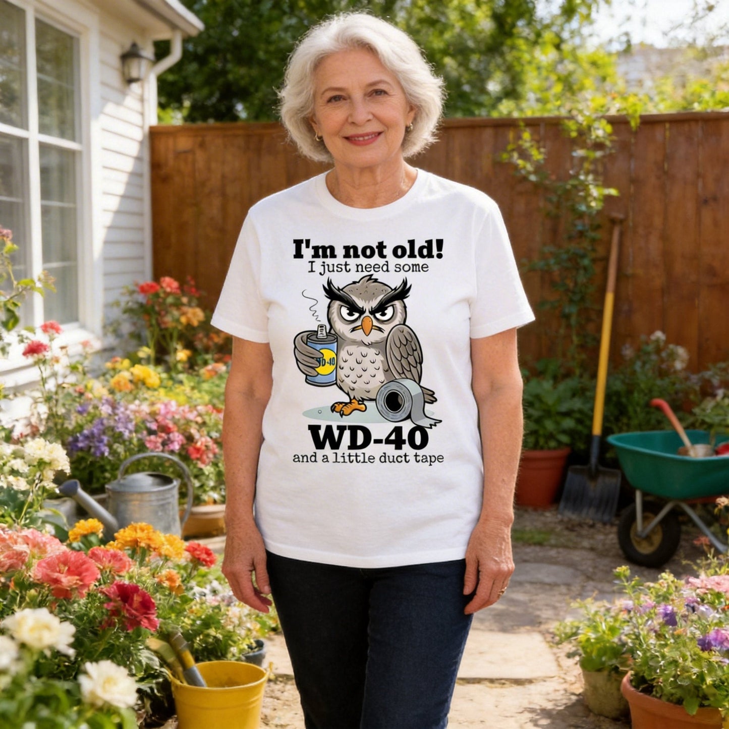 🦉 Owl "I'm Not Old" Graphic T-Shirt