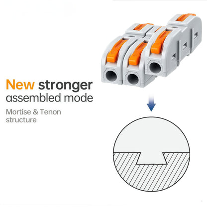 Universal Quick Lever Electrical Wire Connectors (24-12 AWG) Assortment (50/100Pcs)