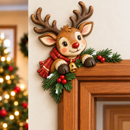 ⏳ Last Day 49% OFF – 🎄Christmas Peekaboo Door Frame Corner Decor | 8 Festive Character Designs with Left & Right Options for Doorways, Entryways & Holiday Corners ✨