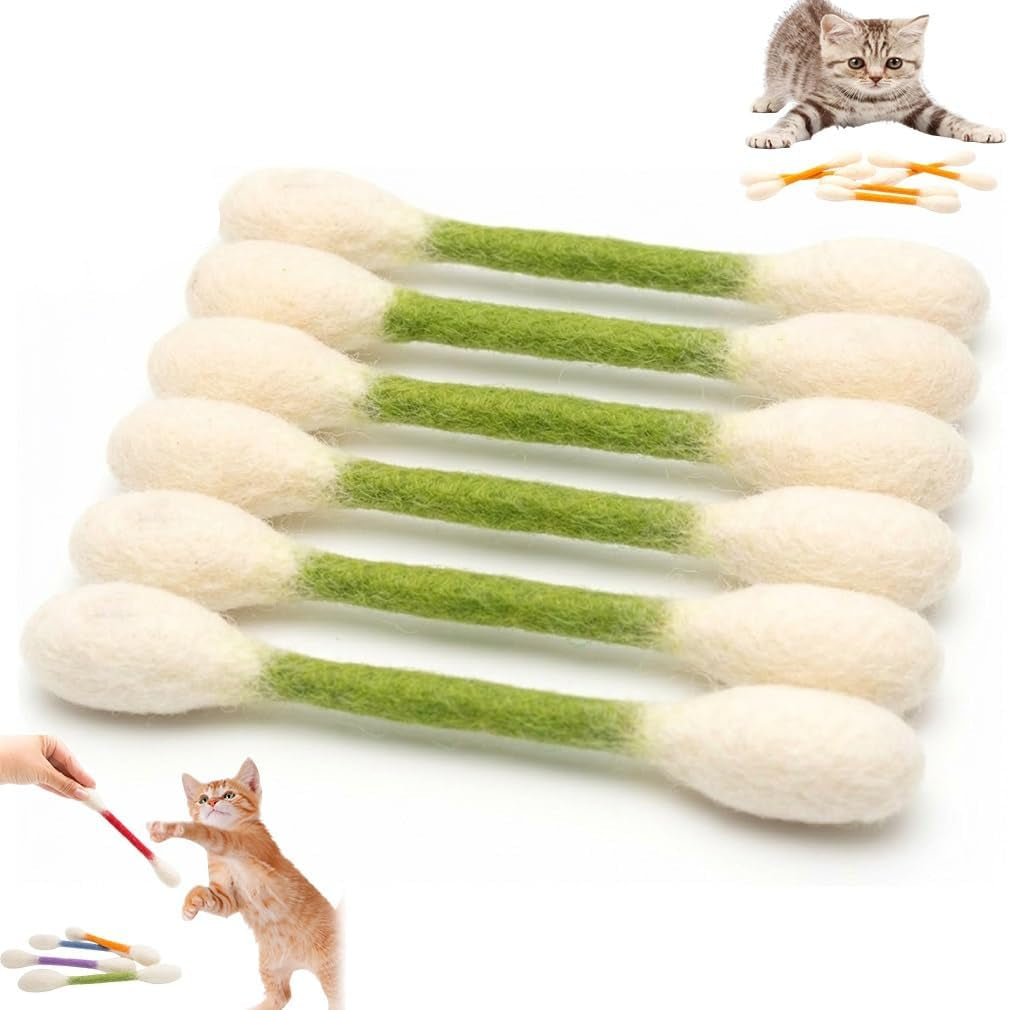 Cotton Swab-Shaped Cat Toy