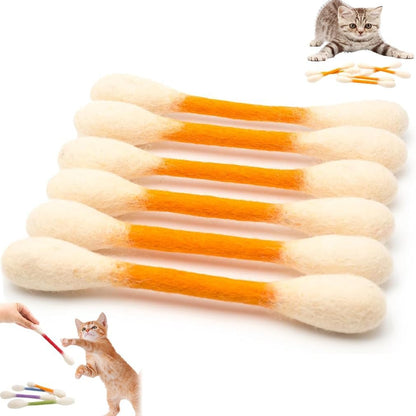 Cotton Swab-Shaped Cat Toy