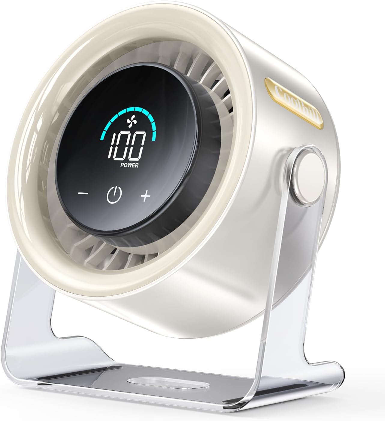 USB Desk Fan for Bedroom: 120° Rotating Small Rechargeable Battery Desktop Fans for Bedroom Home Office