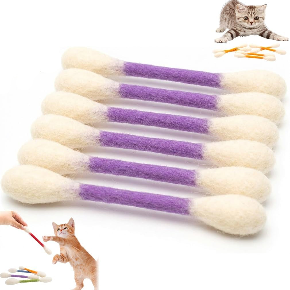 Cotton Swab-Shaped Cat Toy