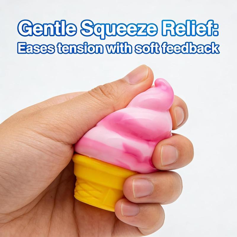 🍦 Cute Ice Cream Squishy | Stress Relief Fidget Toy ✨