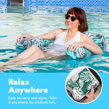 ⚡Hot Sales 49% OFF🔥Inflatable Pool Floats Adult, 2 Packs  Floating Lounge Chairs