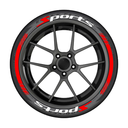 🔥 8PCS 3D Tire Lettering Stickers – Thickened Wheel Sidewall Decals for Cars & Motorcycles