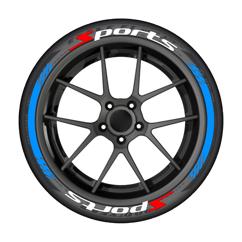 8Pcs 3D Car Tire Stickers – Waterproof Universal Wheel Decals | Motorcycle Auto Exterior Accessories