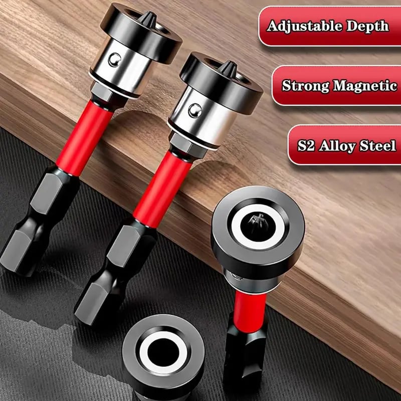 5pcs Drywall Bit Attachment with Depth Stop
