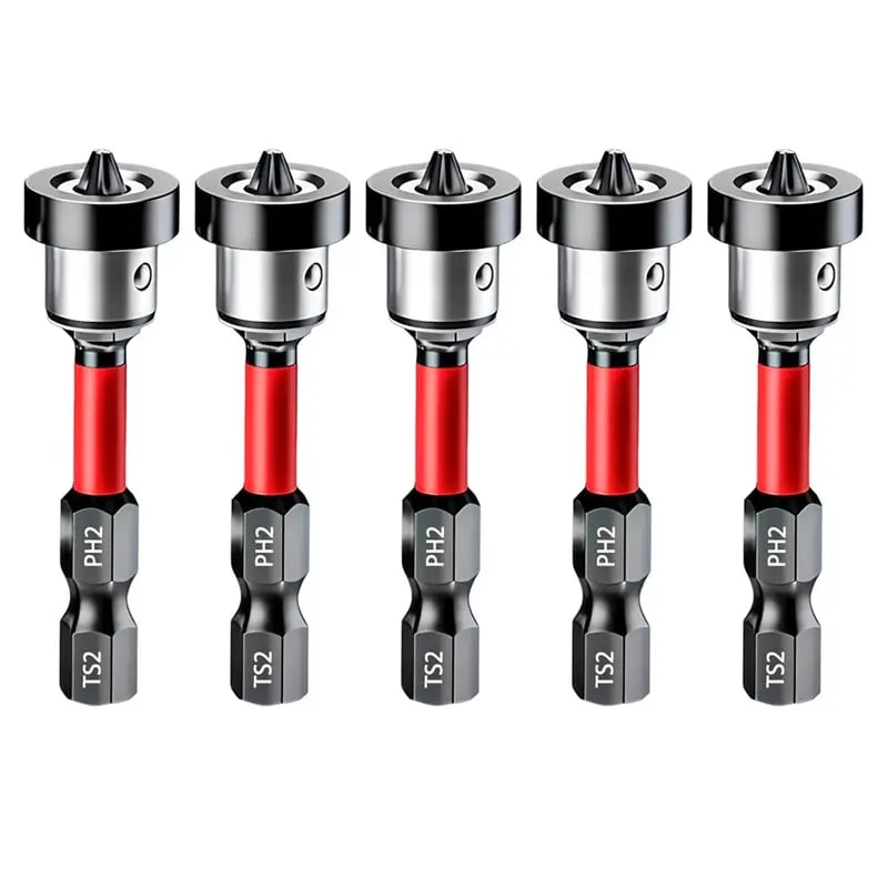 5pcs Drywall Bit Attachment with Depth Stop