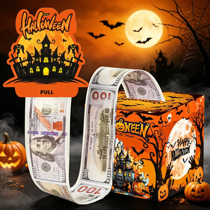 🔥LAST DAY 50% OFF - 💵🎄 Christmas Money Pull Surprise Box 50 Fillable Pockets for Cash, Treats, Notes & More 🎁
