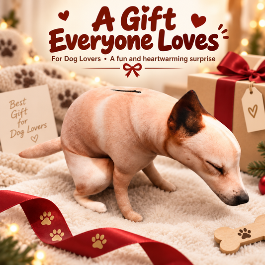 Funny Pooping Dog Plush Pillow