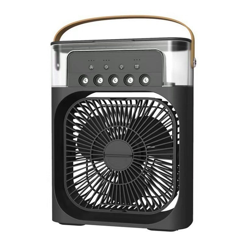 Portable Misting Desk Fan – USB Rechargeable Air Cooler with 3 Speeds & Humidifier