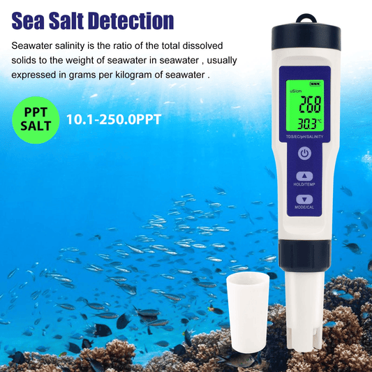 🔥5-in-1 Digital Pool Salt & pH Tester