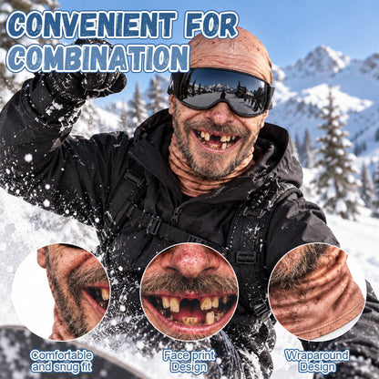 Funny Realistic Face Ski Mask – Hilarious Gear for Skiing, Riding & Outdoor Fun