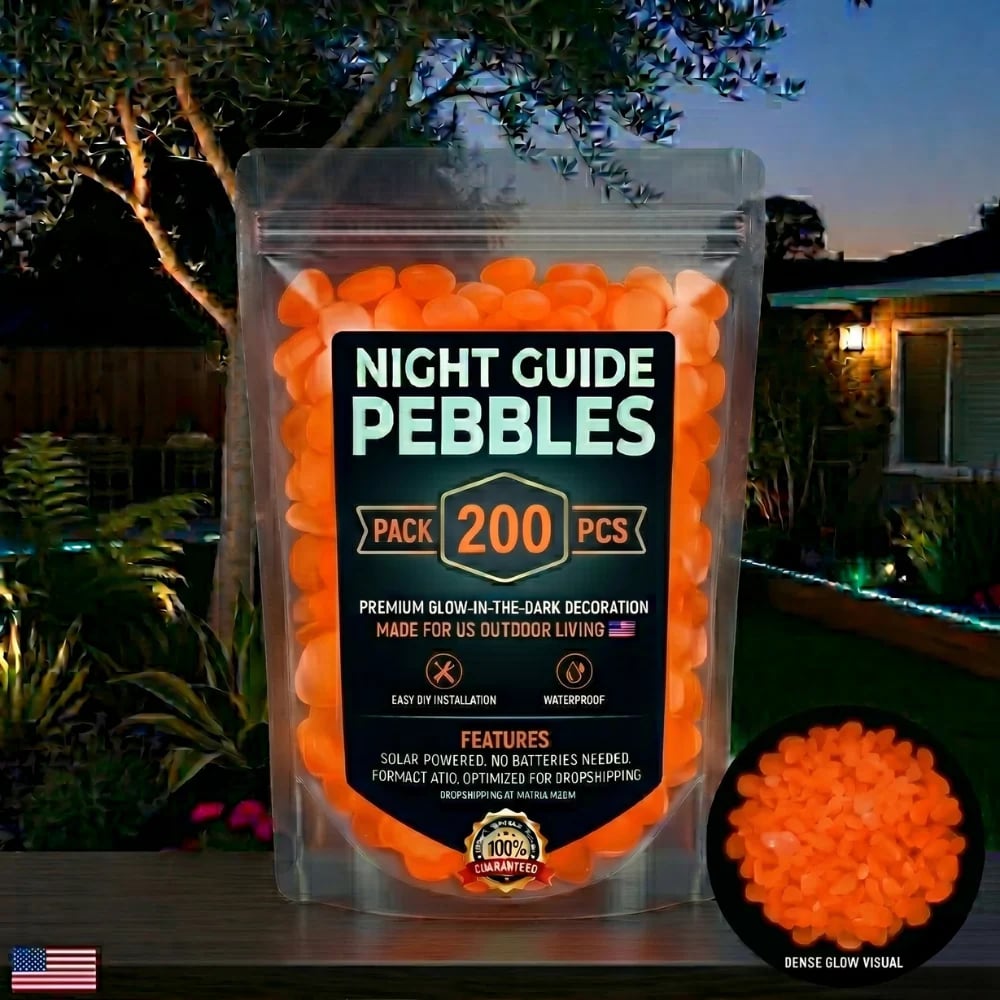 🌈Colorful Glow-in-the-Dark Garden Stones