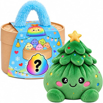 🎄 Mystery Christmas Dumpling Plush – Cute Surprise Plush Basket Gift