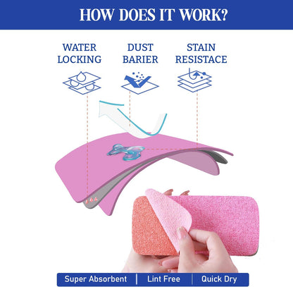 Tearable rainbow lazy cleaning cloth