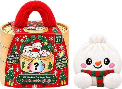 🎄 Mystery Christmas Dumpling Plush – Cute Surprise Plush Basket Gift