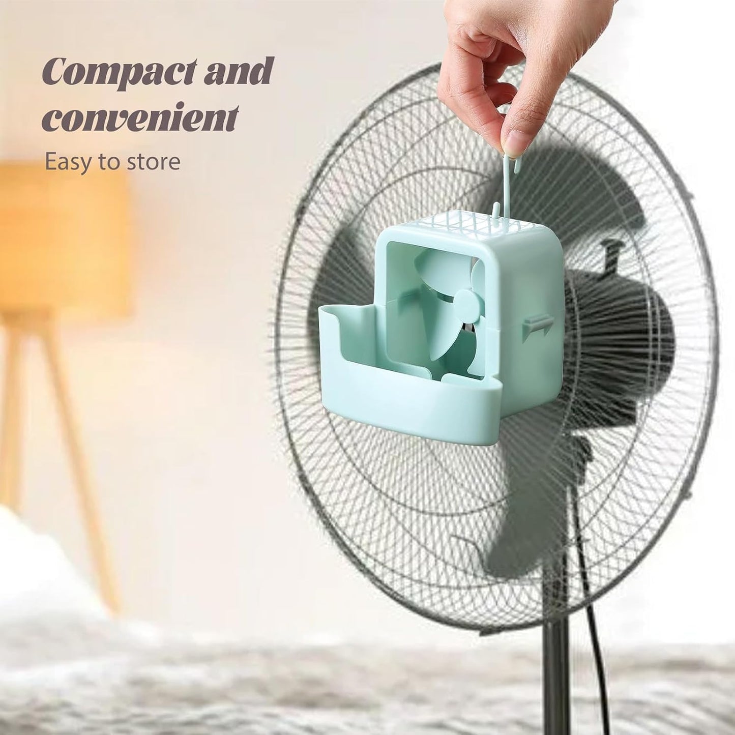 Hangable Ice Cooling Fan Attachment
