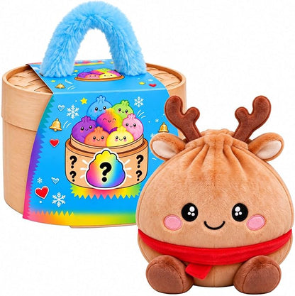 🎄 Mystery Christmas Dumpling Plush – Cute Surprise Plush Basket Gift