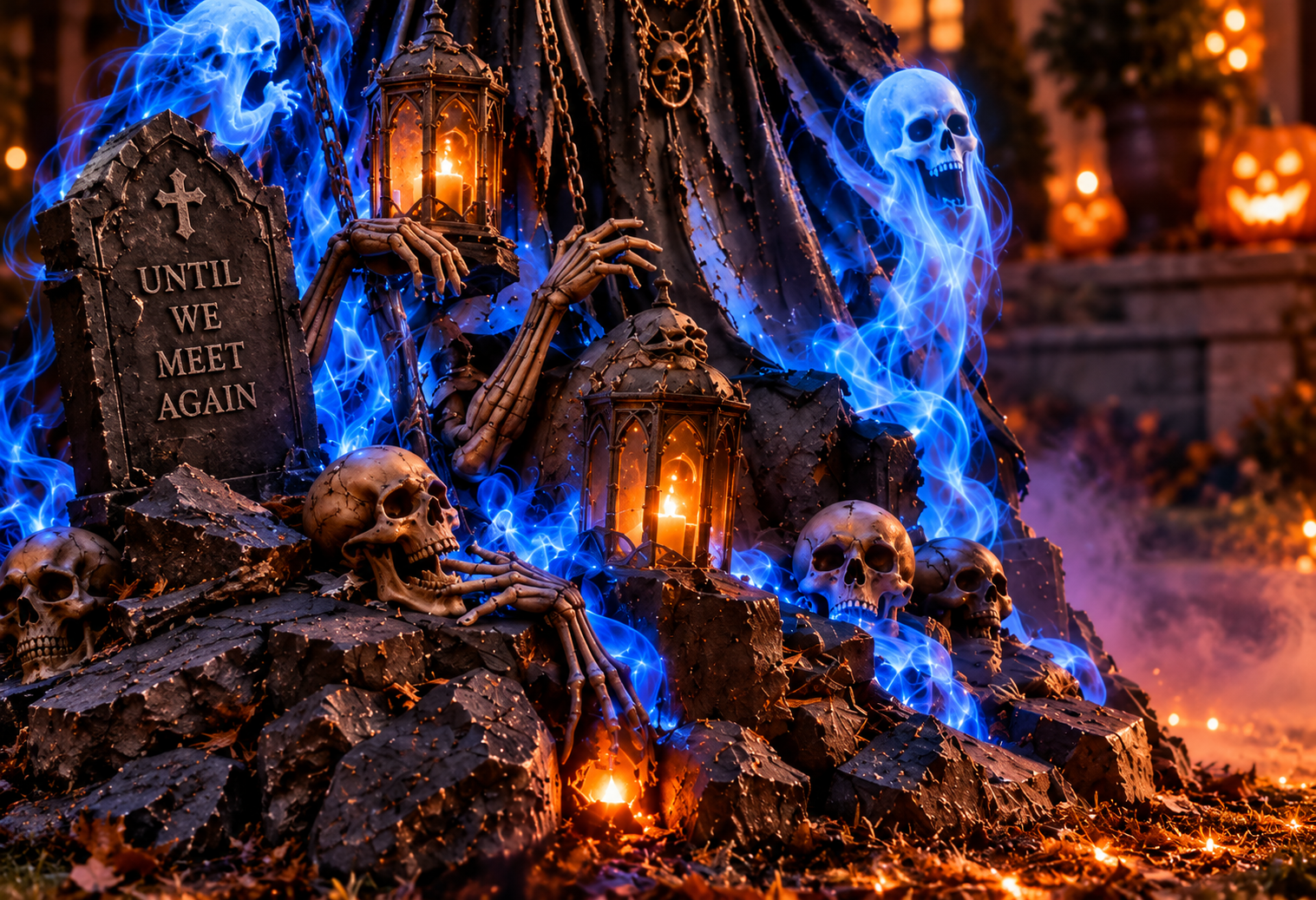 Lantern & Base Skulls