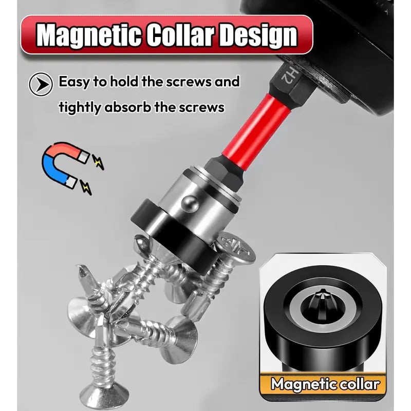 5pcs Drywall Bit Attachment with Depth Stop