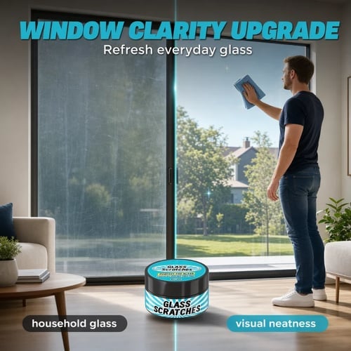 💥🏆Hot Sale 50% OFF🔥 Multi-Purpose Glass Scratch Repair Paste – 30g, for Windows, Mirrors & Car Glass 🪟